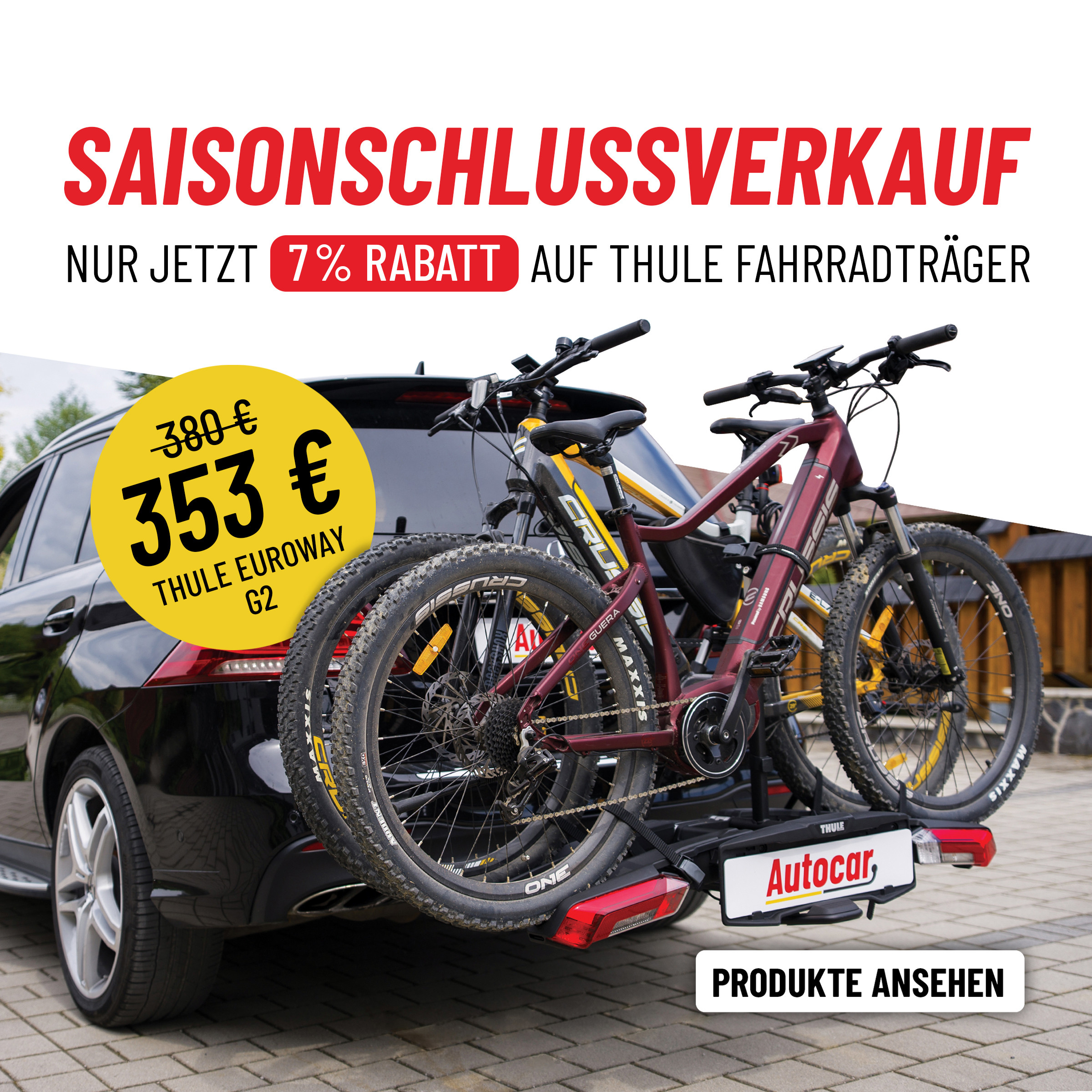 saisonschlussvertung auf thule Fahrradträger